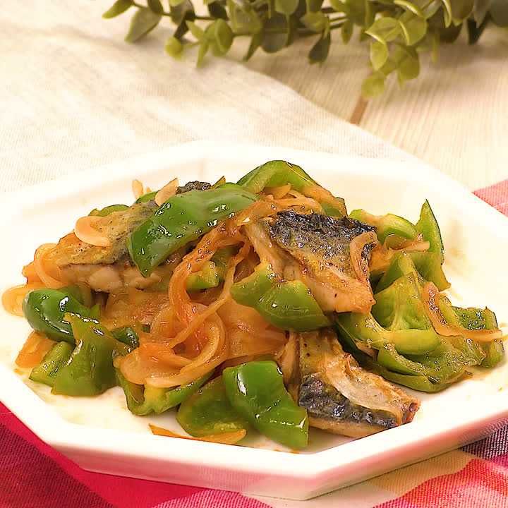 サバのケチャップ炒め