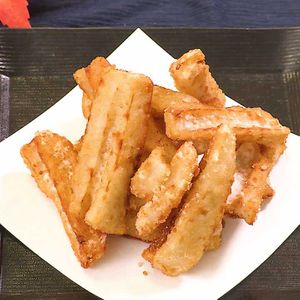 「スティックれんこんの竜田揚げ」のレシピ動画