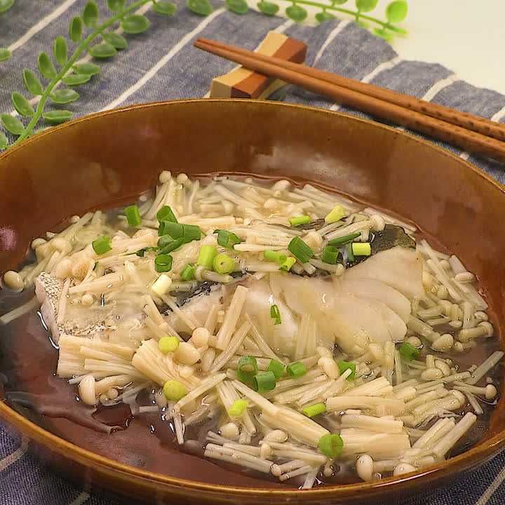 たらのたっぷりえのきあんかけ