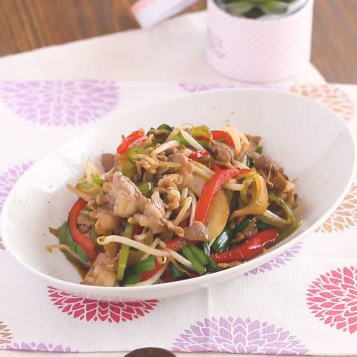 ラム肉野菜炒め