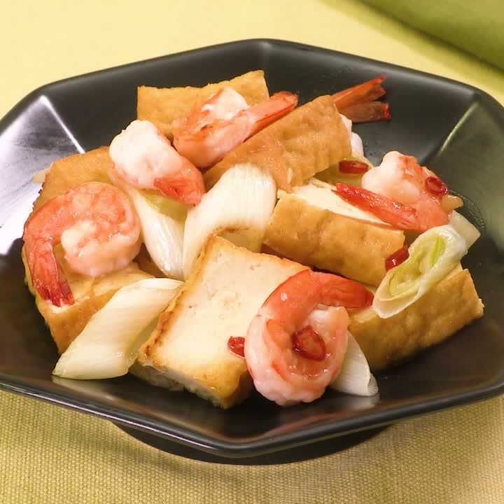 えびとねぎのナンプラー炒め