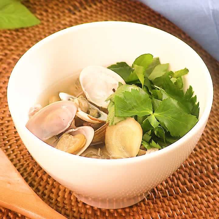 あさりのエスニックスープ