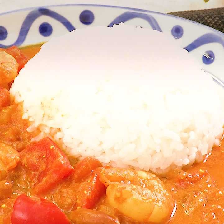 エビとピーナッツのカレー