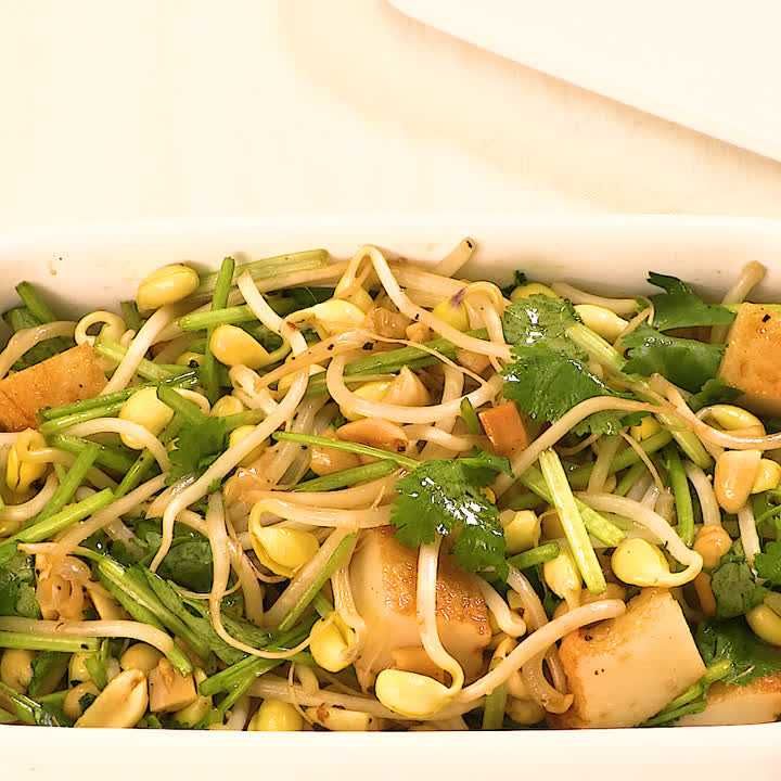 豆もやしのエスニックサラダ