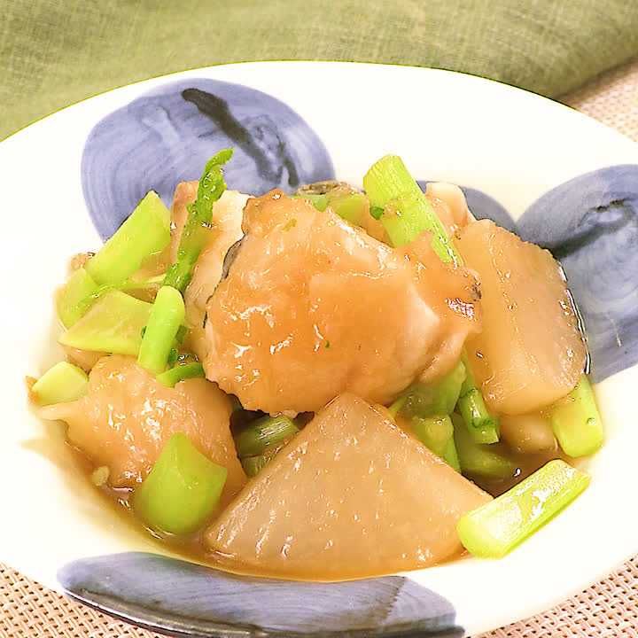 たらと大根の甘辛煮