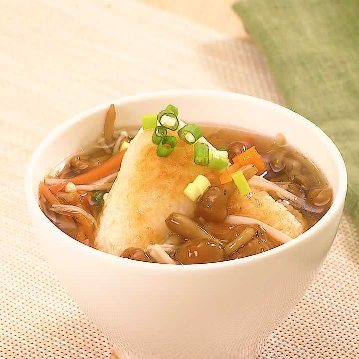 焼きおにぎりきのこ汁