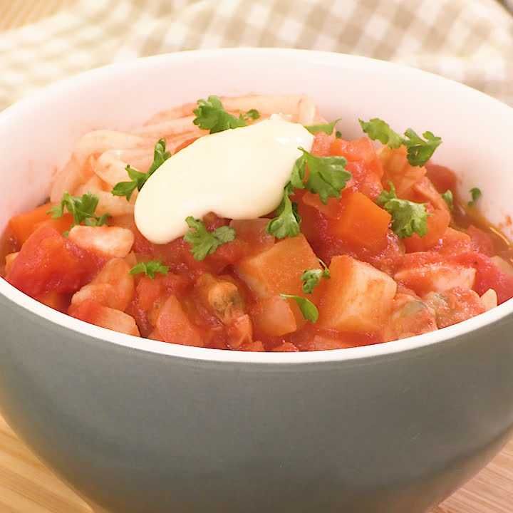 ブイヤベース風煮込みうどん