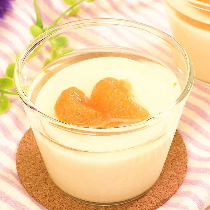 みかんのレアチーズケーキ