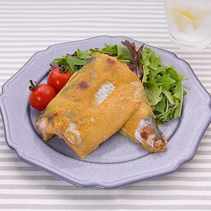 サバのヨーグルトカレー焼き