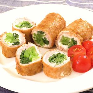 「小松菜とチーズの豚肉巻き」のレシピ動画