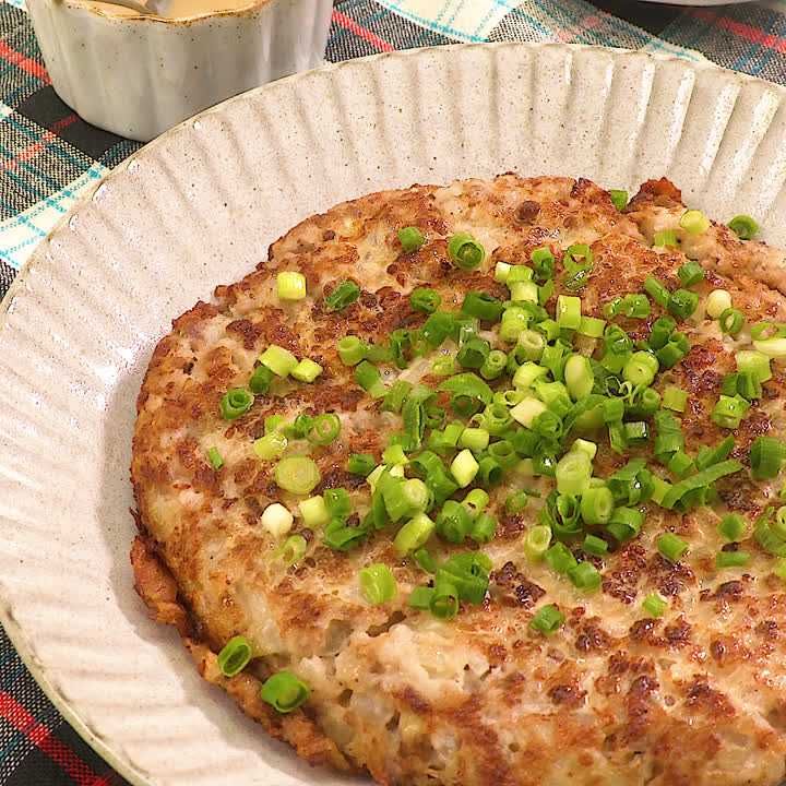 山芋のワンパンハンバーグ