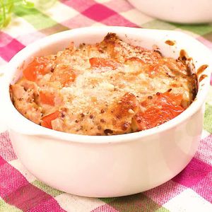 トマトとツナのパングラタン