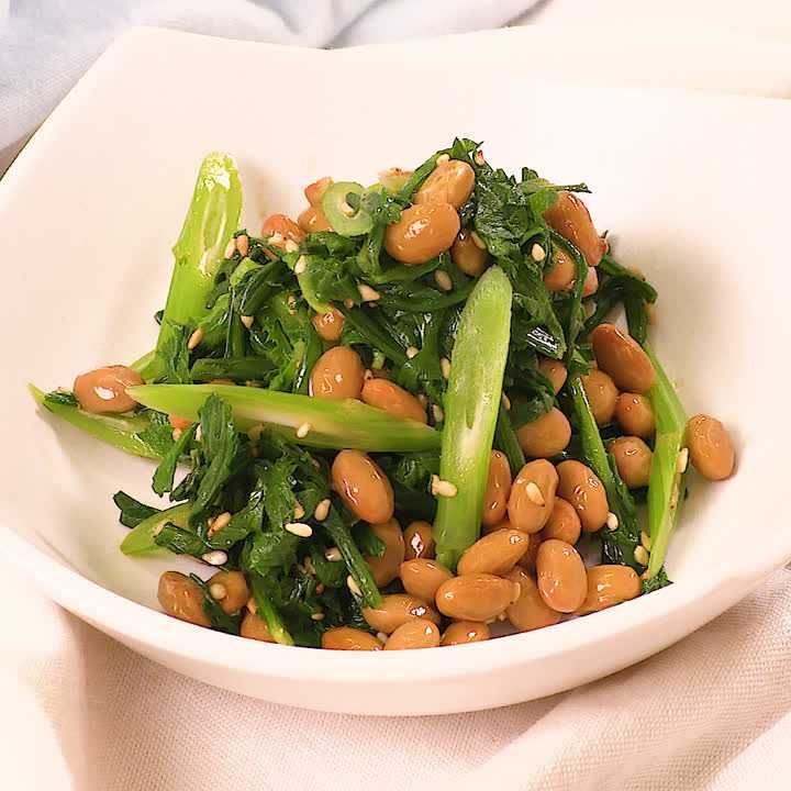春菊の納豆和え