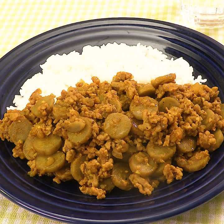 ごぼうのキーマカレー