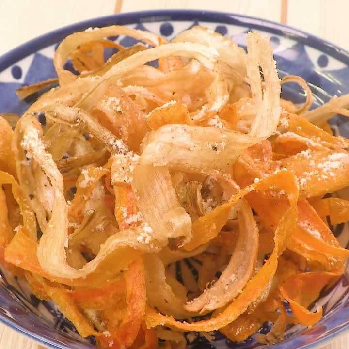 ごぼうとにんじんのひらひら揚げ