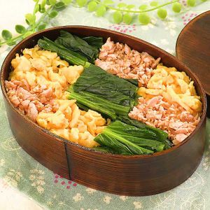 「鮭そぼろのモザイク弁当」のレシピ動画