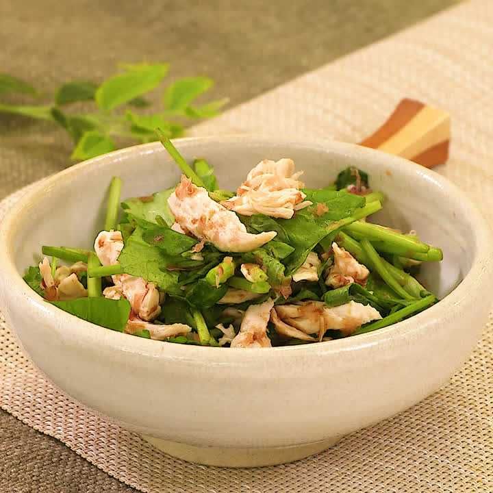 せりとささみのおかか和え