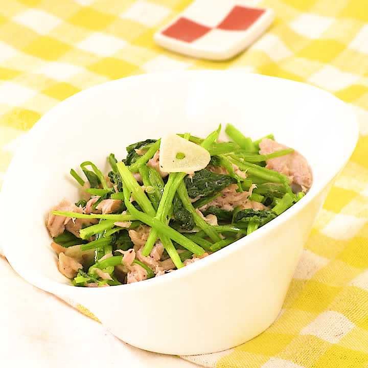 せりとツナのアーリオオーリオ