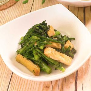 春菊と油揚げのナムル