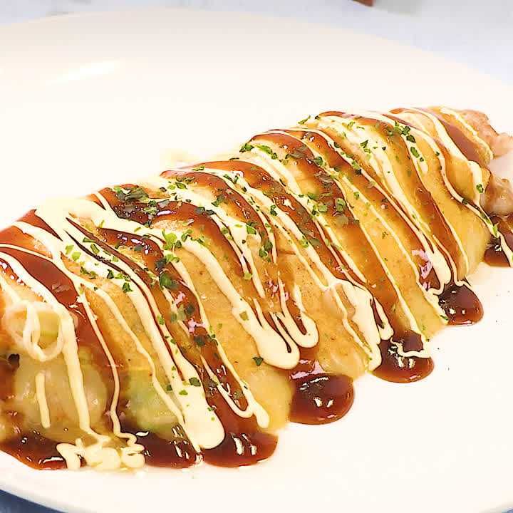 ねぎチーズオムレツ