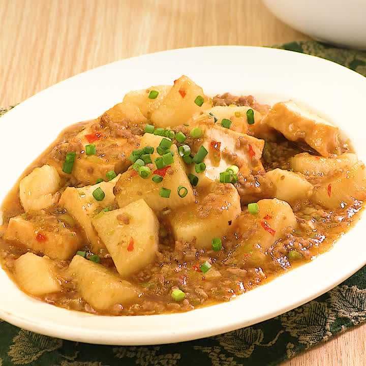 長芋の麻婆豆腐