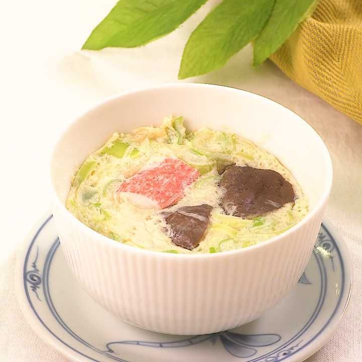ねぎとカニかまぼこの中華茶碗蒸し