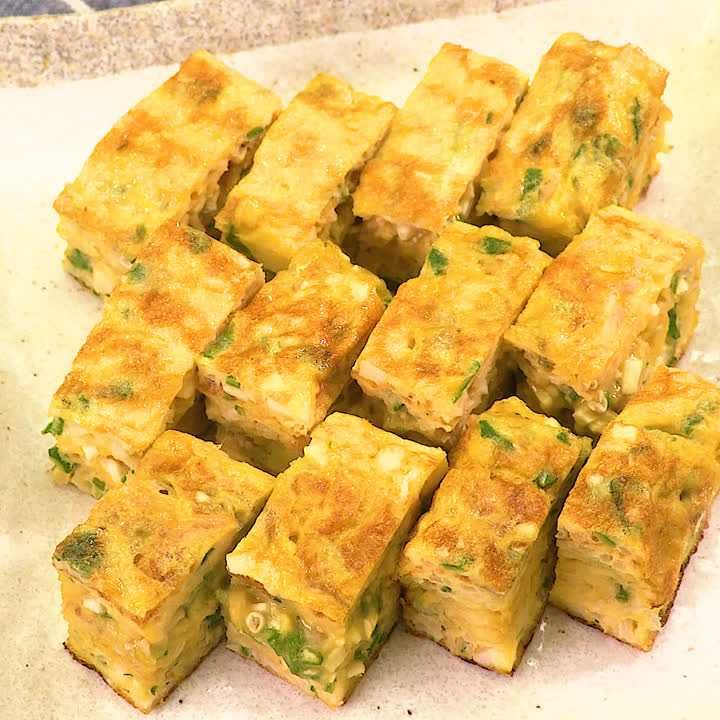 山芋とオクラの卵焼き