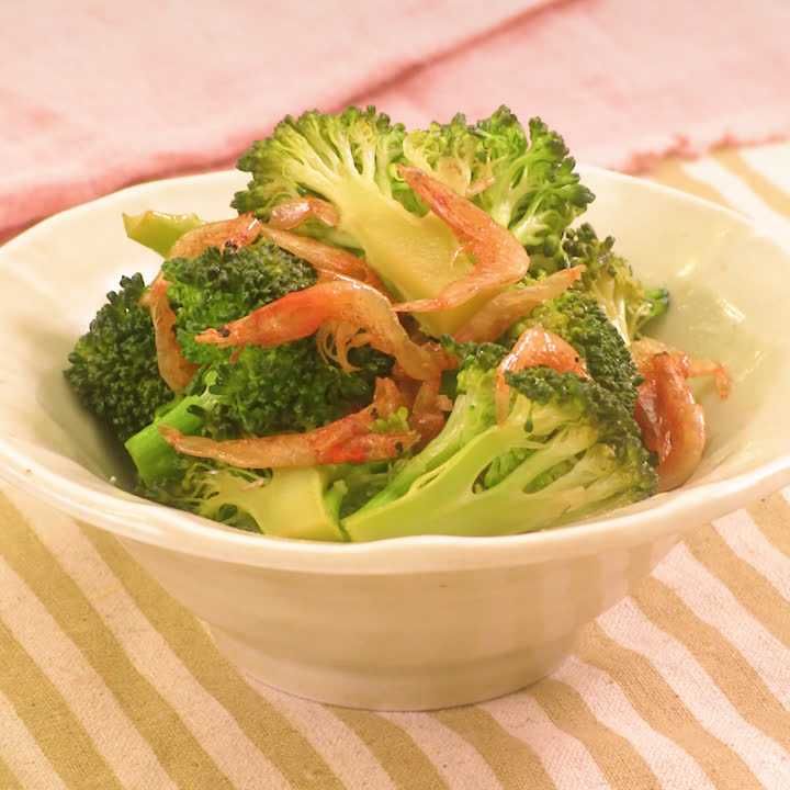 ブロッコリーと桜えびのポン酢あえ