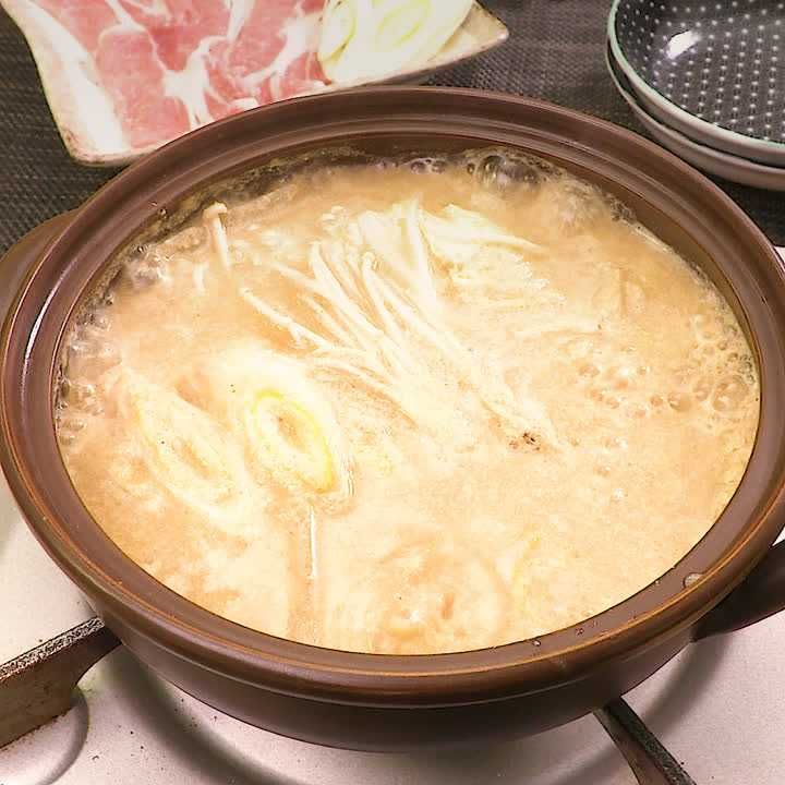 ごま豆乳の豚しゃぶ鍋