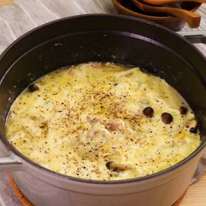 「白菜と豚肉のチーズミルフィーユ」のレシピ動画