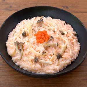 「たらこのチーズリゾット」のレシピ動画