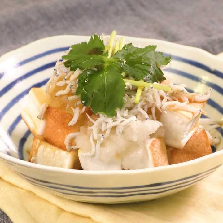 はんぺんと三つ葉のしらすおろし和え