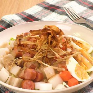 「根菜のボリュームコブサラダ」のレシピ動画