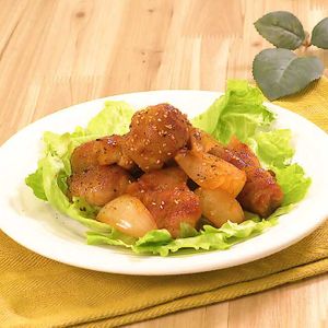 「豚バラ肉で肉団子の甘酢あん」のレシピ動画