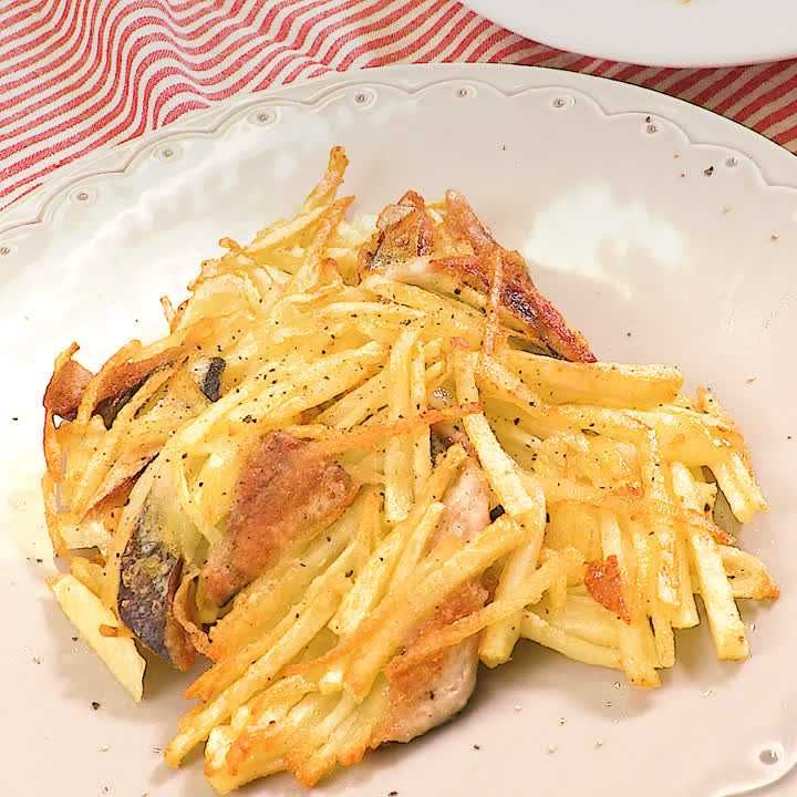 サンマとじゃがいものガレット