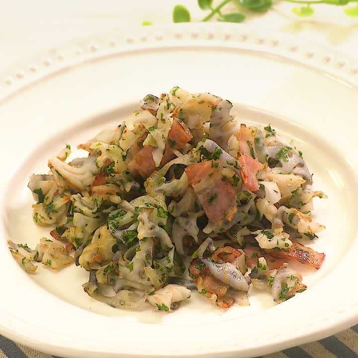 れんこんのハーブ炒め