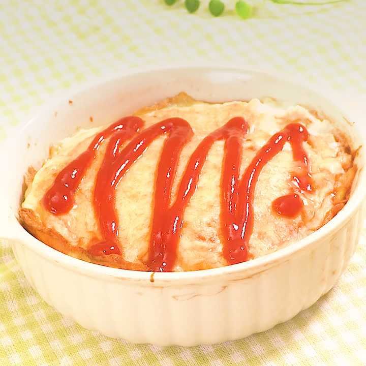 激レア　食品サンプル　クリームソースオムライス　グラタン　2点セット 激レア 食品サンプル クリームソースオムライス グラタン 2点セット