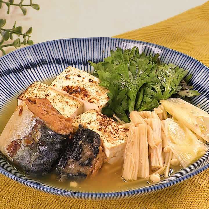 さば味噌豆腐