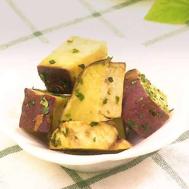 蒸しさつまいもの柚子胡椒和え