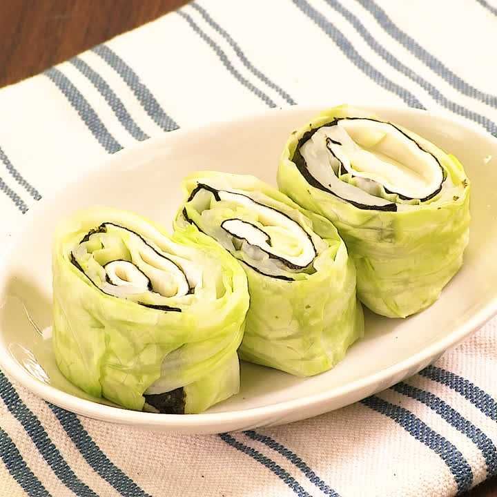 のりチーズ巻きキャベツ