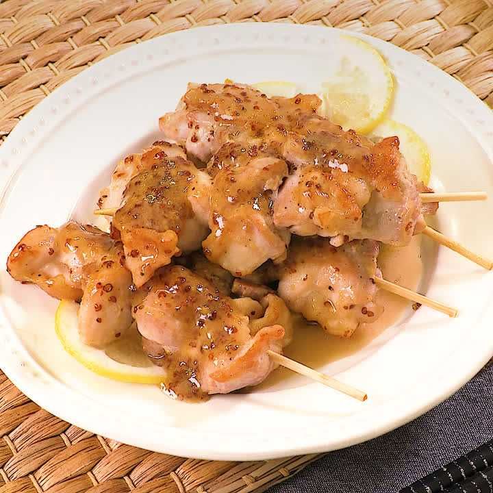 ハニーマスタード鶏もも肉焼き鳥