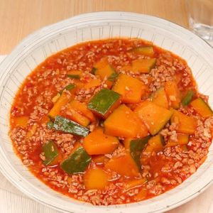 「麻婆かぼちゃ」のレシピ動画