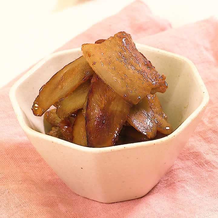 豚バラごぼうの甘辛風