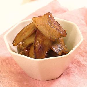 豚バラごぼうの甘辛風