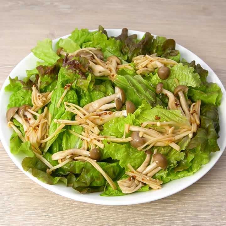 きのこのホットマスタードサラダ