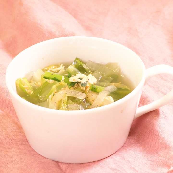 キャベツの卵スープ