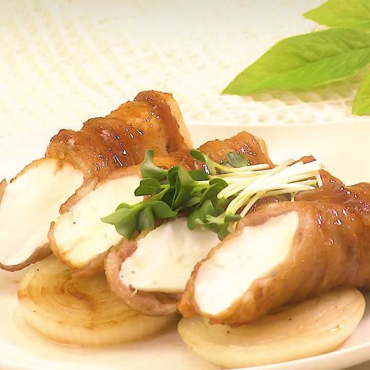 はんぺんと生姜肉巻き