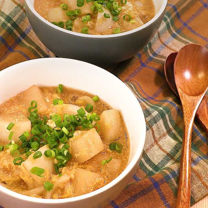 かぶと明太子の卵うどん