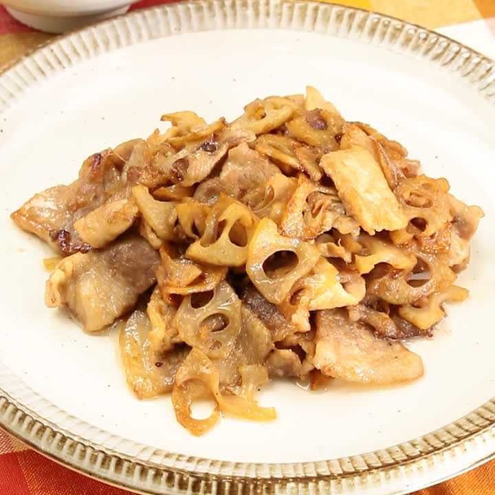 豚ロースとれんこんのオイスター炒め