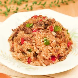 「牛肉のオイスターソースチャーハン」のレシピ動画